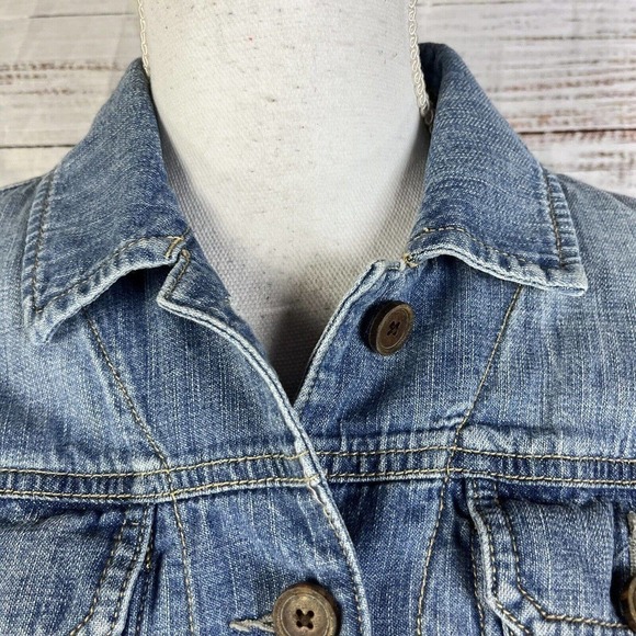 Ralph Lauren Denim Jean Jacket size Small Classic Pockets Casual Western Texan - Picture 6 of 15